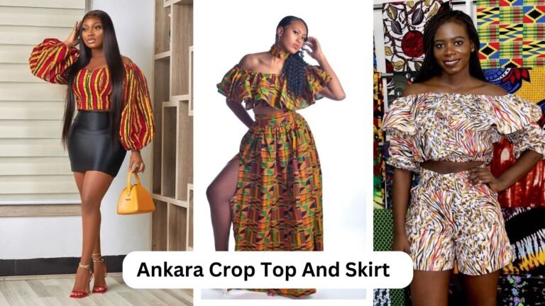 Ankara Crop Top And Skirt