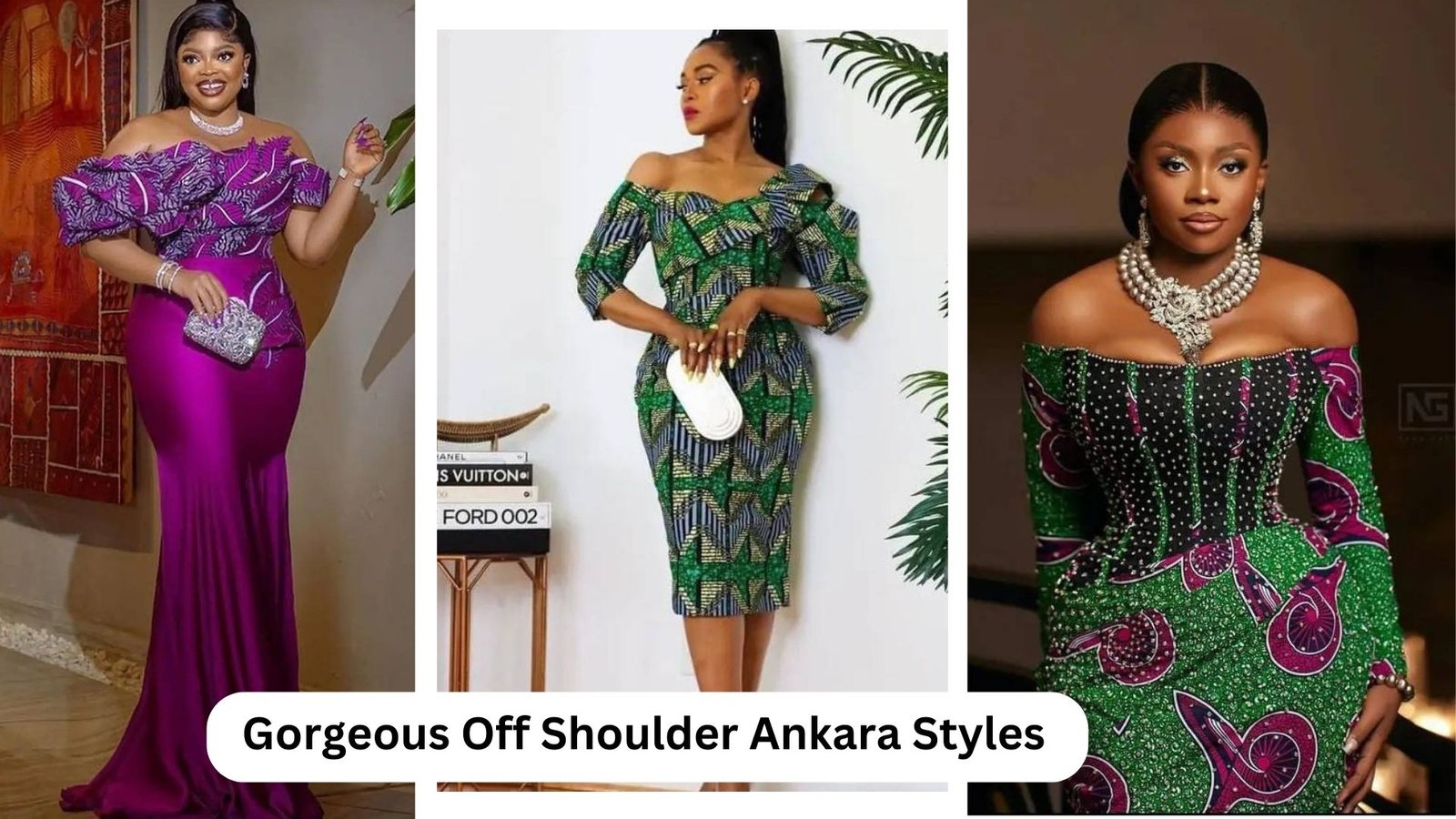 Gorgeous Off Shoulder Ankara Styles