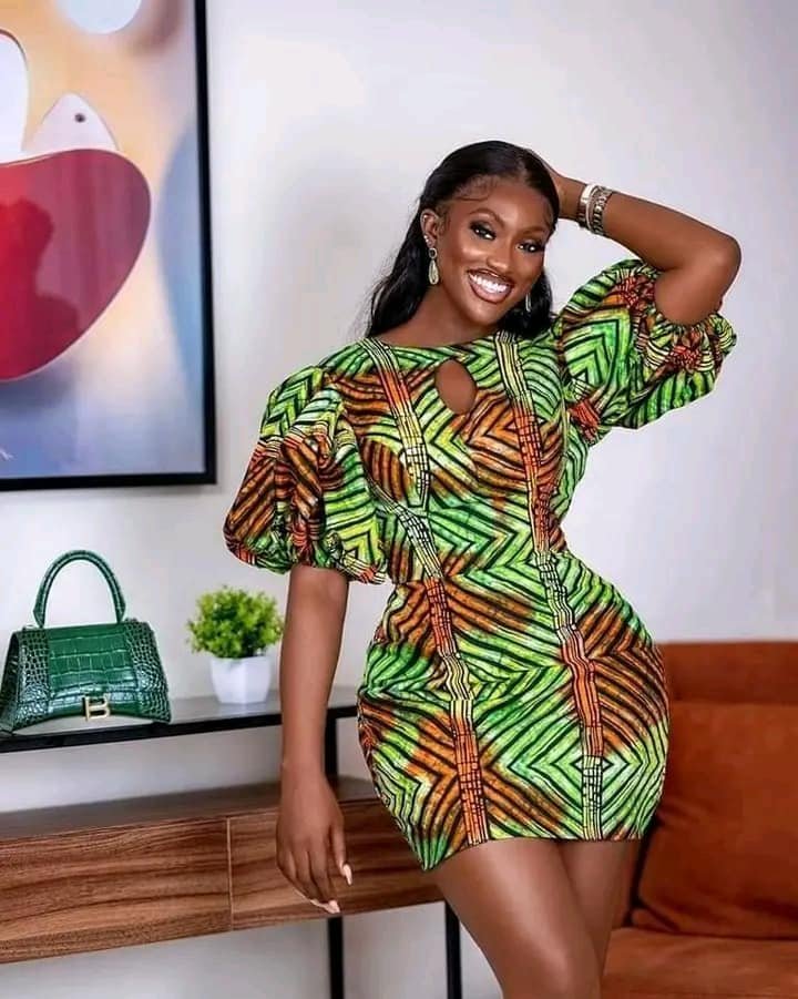 Short Ankara Gown Styles