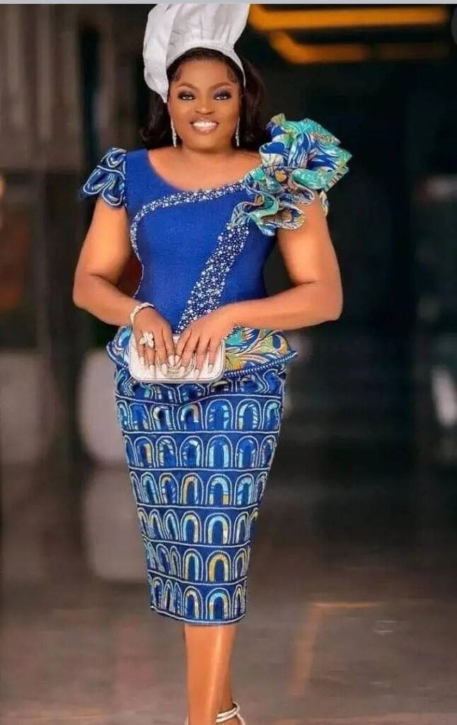 Trendy Ankara short skirts and blouse styles