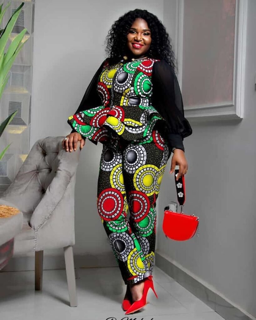 trendy classic Ankara peplum tops