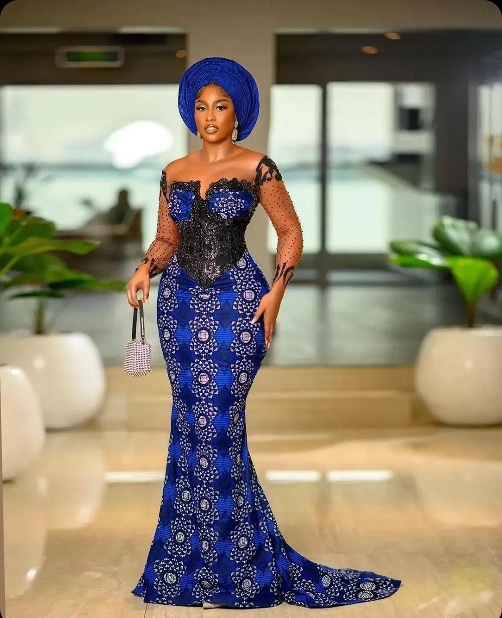 Ankara mermaid gown styles